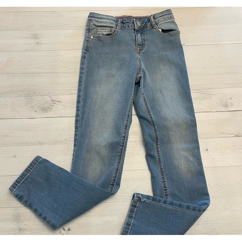 Mini Boden girls denim jeans 11